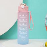 750ml Motivational Water Bottle with Time Marker, Straw, & Leak-Proof Lid - Durable Plastic Hydration Bottle for Gym, Yoga, Hiking - Seasonal Themed for Christmas, Easter, Halloween - Fitness Water Jug for Daily Hydration