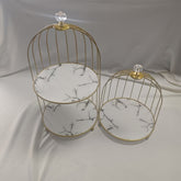 2 Exquisite Cake Display Stands of Different Heights, Exuding Unparalleled Sophistication And Elegance, Dessert Display Stands, Suitable for Snacks, Fruits And Candies Display