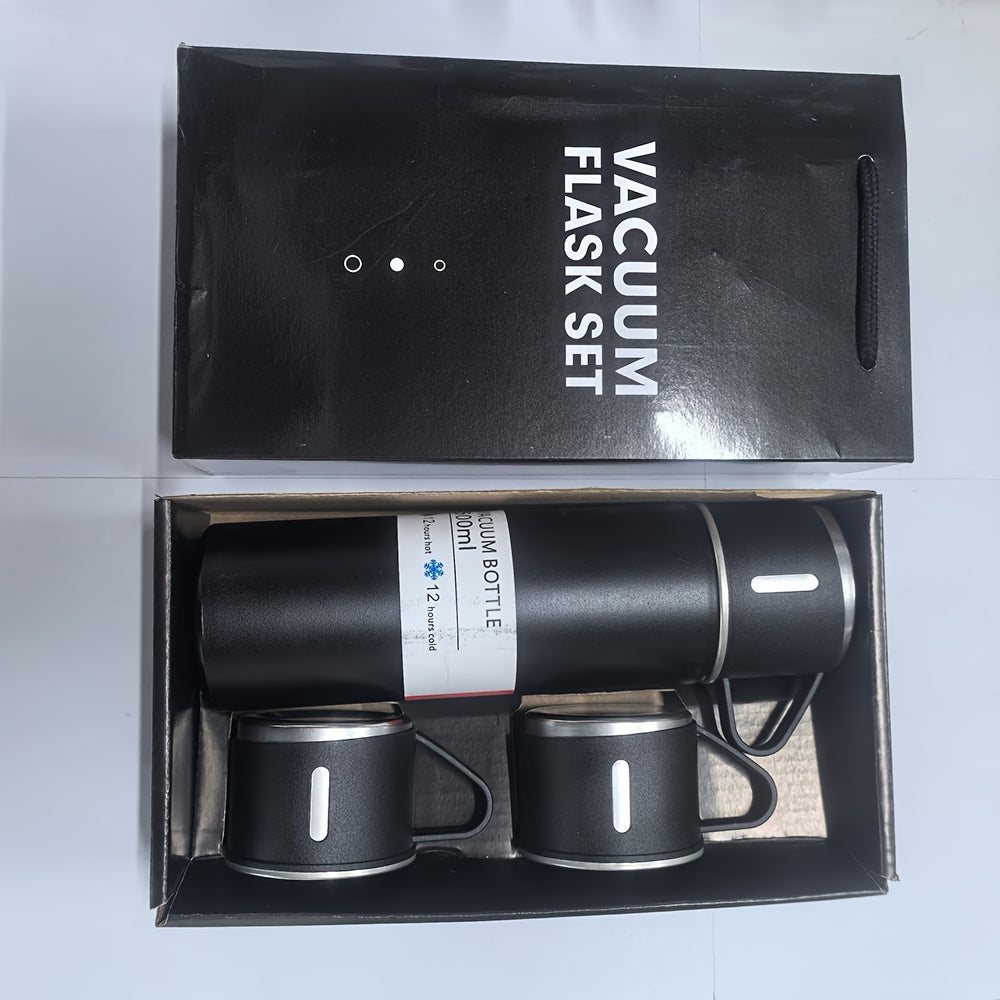 1pc One cup three lid set, cup lid can be used as a cup, new insulated cup car water cup business gift set