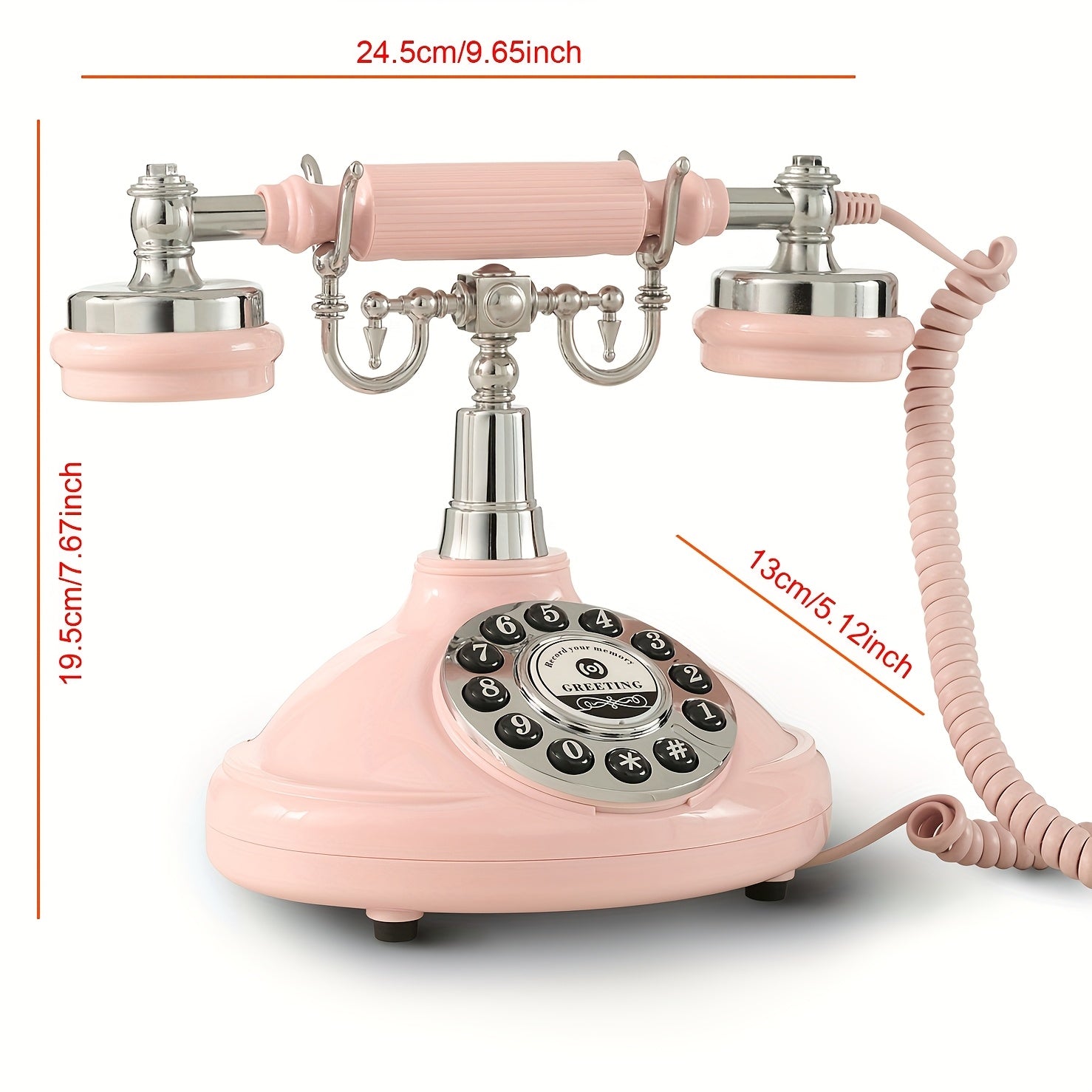1pc Unique Audio Guestbook Telephone - Record Voice Messages, Leave Heartfelt Wishes, DIY Original Guestbook Phone for Wedding, Party, Gathering - Cherish Memories Forever