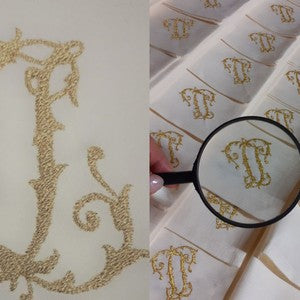 Tovaglioli ricamati personalizzati