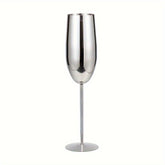 270ml Golden High-footed Wine Glass, Drop-resistant Stainless Steel Champagne Glass For Bar Home Wedding Party