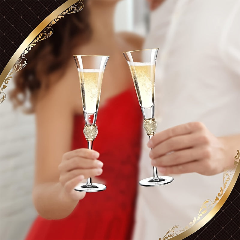 4Pcs/Set,Wedding Champagne Flutes And Cake Knife Server Set, Champagne Flutes Glasses Mr And Mrs Gifts, Cake Cutting Set For Wedding, Bride And Groom Toasting Glasses, Wedding Reception Supplies,for Couple Anniversary Bride S