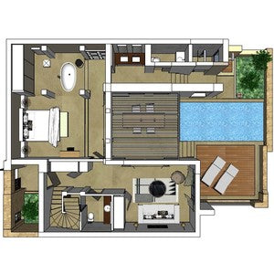 Eagles Resort - Residential Two Bedroom Pool Villa With Private Garden