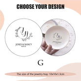 Jewelry Dish Personalized Engagement Gift Ring Dish Wedding Ring Holder Custom Ring Dish Gift For Bride Bachelorette Favor