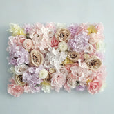 Silk Rose Flowers 3D Backdrop Wall Wedding Decoration Artificial Flower Wall Panel for Home Decor Backdrops Baby Shower