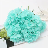 Large 6 Heads Artificial Flower Bunch Silk Hydrangea Wedding Bridal Bouquet Fake Flower Home Decor Flower Wall Christmas Gift