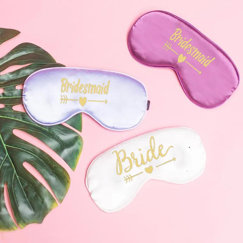 Team Bride tribe Sleep Mask Bridesmaid Proposal Gift Bachelorette hen Party Wedding engagement bridal shower decoration Favor