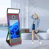 Selfie Digital Mirror Photo Booth With 32/43 Inches Touch Screen Magic Mirror Photobooth Machine for Wedding Party