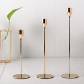 European Style Metal Candle Holders Simple Wedding Decoration Bar Party Living Room Decor Home Table Candlestick