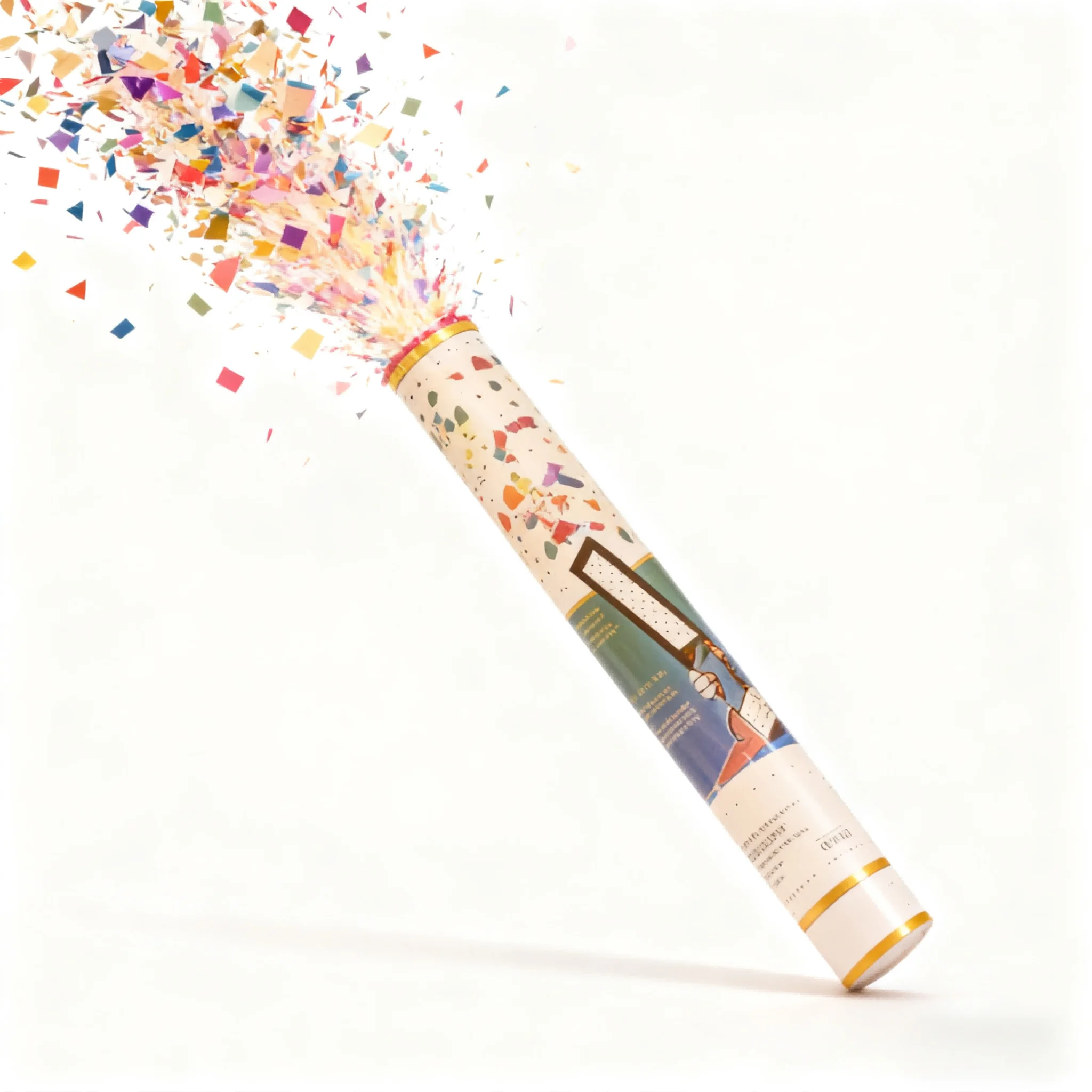 Confetti Wands, Colorful Confetti Shoot Poppers, Tissue Paper Flick Flutter Sticks for Wedding Celebrations, Birthday
