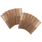 12pcs Burlap Utensil Holders Cutlery Pouch Party Bridal Shower Wedding Favor