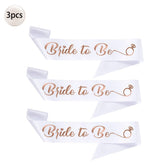 Bride to Be Bachelorette Party Sash with Gold Foil Lettering Bridal Shower Wedding Engagement Team Bride Sash Hen Party Supplies