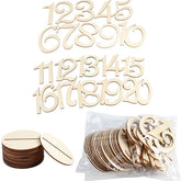 Wedding Table Numbers Elegant Wooden Table Numbers for Wedding Reception 1-20 with Base for Decoration Party Table Arrangements