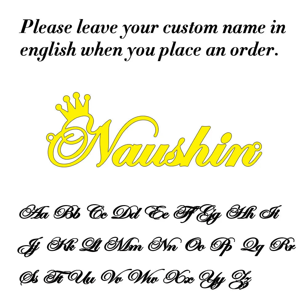 Personalised Gold Name Necklace with Box Chain Custom Name Necklace Handmade Jewelry Personalised Birthday Gift for Her Mom