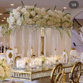 6pcs)Wedding Table Party Clear Tall Acrylic Candelabra crystal Candle Holder Centerpiece for wedding table
