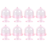 8/4pcs Clear Mini Candy Dessert Holder Cupcake Display Stand Plate with Lid Wedding Birthday Party Decor Supply Baby Shower Box