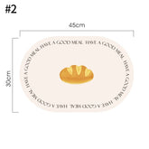 Kitchen Oval Shape Placemats Pu Leather Dining Insulation Mat Non-slip Tableware Mug Coaster Kitchen Nordic Home Decor