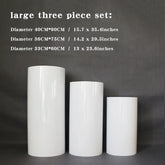 Cylinder Dispaly Pedestal Stand White 3/5pcs White Party Cake Pedestal Iron Circular Column For Wedding Decoration