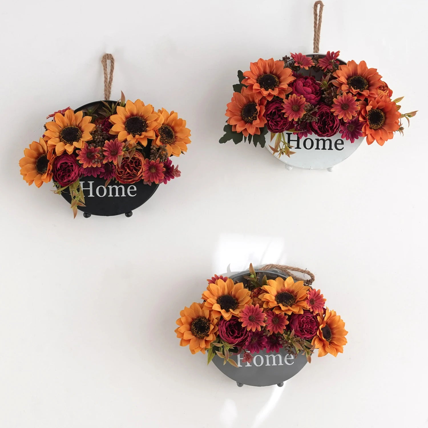 1/4Pcs Sunflowers peony Artificial Flowers Fall Summer Decor, Fake Fall Flowers Silk Faux Sunflower Bouquet