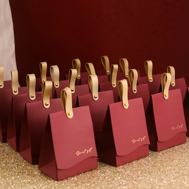 1Pcs Creative Wedding Accompaniment Wedding Candy Handheld Gift Boxes for Party Wedding