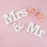 NEW Wedding Decorations Log Color White Letter Set Mr & Mrs Decor Props Just Married Wedding Events Party DIY Decor Wedding Sign