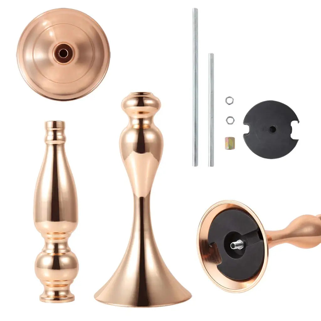 Candle Holders Christmas Decorations Wedding Centerpieces Lantern Stand Home Gold Flower Vase Table Centerpiece Event FlowerTrim