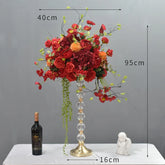 New 30/40cm artificial table decoration flower ball silk Roman flower pot wedding decoration stage road lead photography props