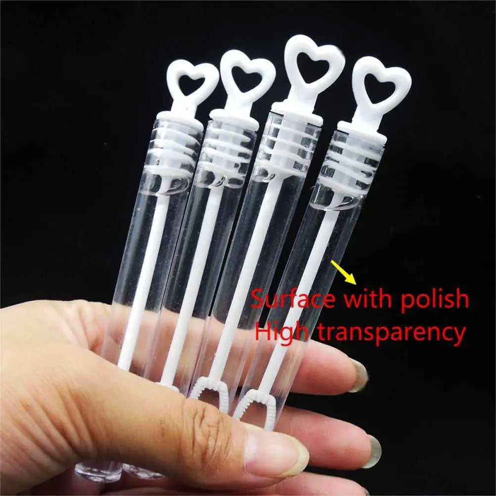 10/20pcs Love Heart Wand Tube Empty Bubble Soap Bottle Wedding Gifts for Guests Baby Shower Birthday Party Decoration Kids Toy
