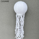 lovely jellyfish paper lanterns 25cm mermaid birthday decoration colorful hanging lights marine theme decoration party supplies