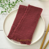 20pcs 41x41cm Cloth Napkins Cotton Gauze Napkin Tea Towels Retro Cheesecloth Vintage Wedding Linen Party Christmas Table Decor