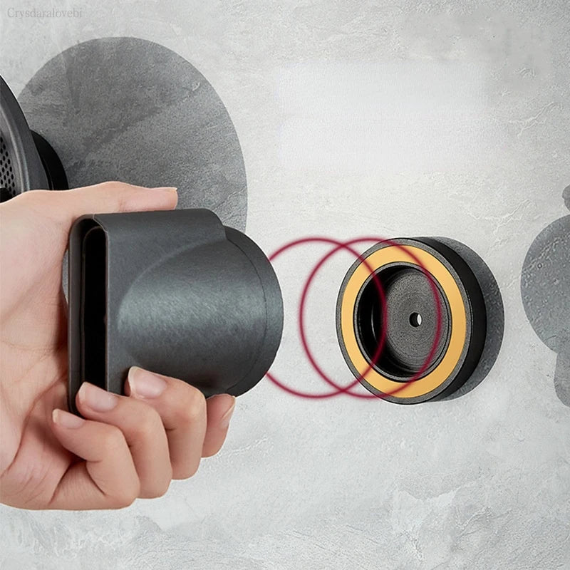 Bathroom Hairdryer Holder Black Gold Storage Rack Wall Mounted Dryer and Hair Curler Shelf For Dyson Supersonic Hair Dryer Rack