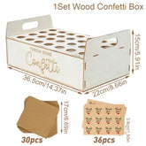 Wood Confetti Cones Wedding Cone Tray Rustic Wedding Decoration Confetti Cones Stand Holder Support Paper Cones Weding Supplies