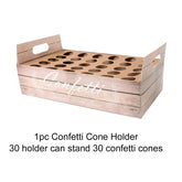Wedding Confetti Cones Holder Stand Support for Wedding Cones Kraft Paper Wedding Decorations Supplies Confetti Tray Cone