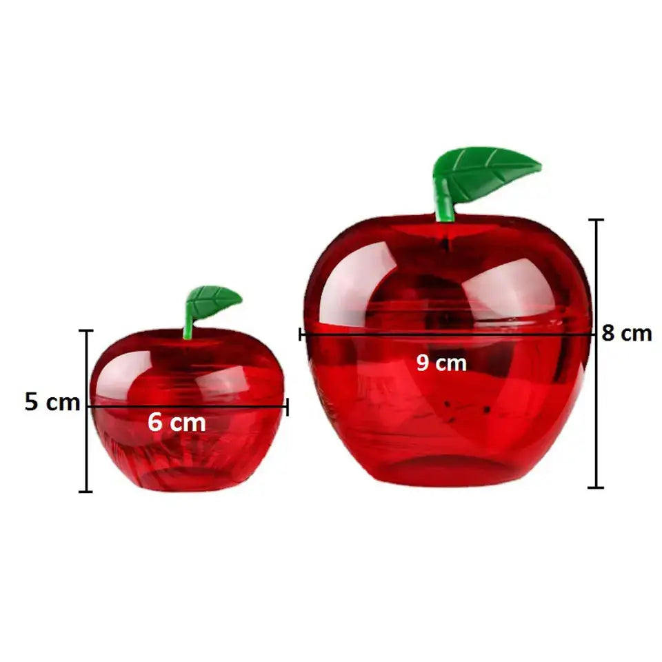 5/10pcs Apple Containers Snow White Decorations Plastic Cookie Jars Red Apple Container Candy Boxes Apples Gift Party Favor