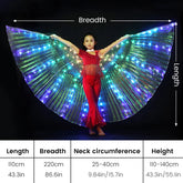 Belly Dance Isis Wings Led Isis Wings Belly Dance Accessory Wings Costume Butterfly Wings For Adult Kids Carnival Stage Party