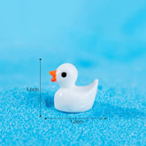30/50Pc Mini Resin Yellow Duck Miniature Figures Micro Fairy Garden Landscape Doll House Dollhouse Potted Plants Cake Decor