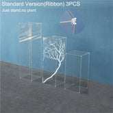 Wedding Party Stage Table Centerpieces Backdrop Acrylic Transparent Road Lead Crystal Folding Column Flower Stand Decorations