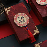 Chinese Wedding Gifted Box High-end Best Wishes Money Pocket Simple Traditional Blessing Red Envelop