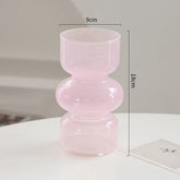 Retro Irregular Home Glass Vase Living Room Dining Table LLuxury Decoration Flower Vases