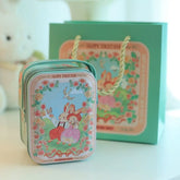Vintage Small Suitcase Storage Tin Metal Candy Box Gift Box Cookie Gift Box Small Suitcase Sundries Organizer Storage Can Cute