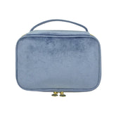 Personalised Bridesmaid Velvet Toiletry Bag Makeup Pouch Clutch Gifts for Her with Name Bride to Wedding Holiday Pouch Brush Bag