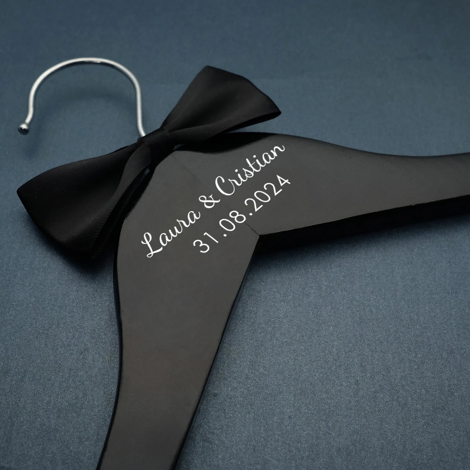 Custom Wedding Hanger Personalized Bride Dress Hanger Groom Hanger Personalised Names and Date Wedding Party Bridal Shower Gifts