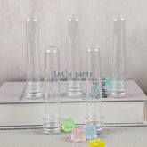 10Pcs Transparent 45ML Plastic Lab Test Tubes Candy Box Wedding Birthday Party Gift Packaging Box Baby Shower Party Decoration
