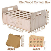 Wooden Wedding Confetti Cone Frame Tray Confetti Cones Stand Box Rustic Wedding Decoration DIY Holder Support Party Favor