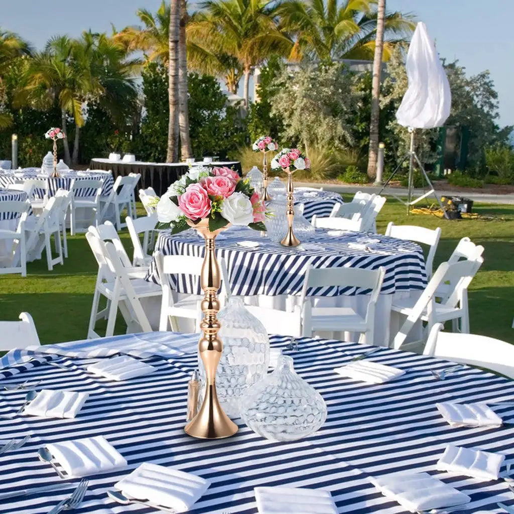 Candle Holders Christmas Decorations Wedding Centerpieces Lantern Stand Home Gold Flower Vase Table Centerpiece Event FlowerTrim