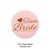 12/1pcs Bride to be Team Bride Badge for Wedding Bridal Shower Decoration Bridesmaids Gift Bachelorette Party Hen Night Supplies