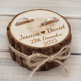 Custom Wedding Ring Box Personalized Wooden Wedding Rings Box Rustic Wedding Box Engagement Ring Holder Proposal Ring Pillow