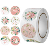 500pcs 25mm Thank You Stickers Self-Adhesive Labels For Jewelry Wedding Gift Wraps Tags Bag Small Business Packaging Wholesale