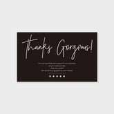 30pcs Black Pink Thank You Cards Greeting Label Tag Packages For Small Business Gift Box Decoration Packaging Supplies Wholesale